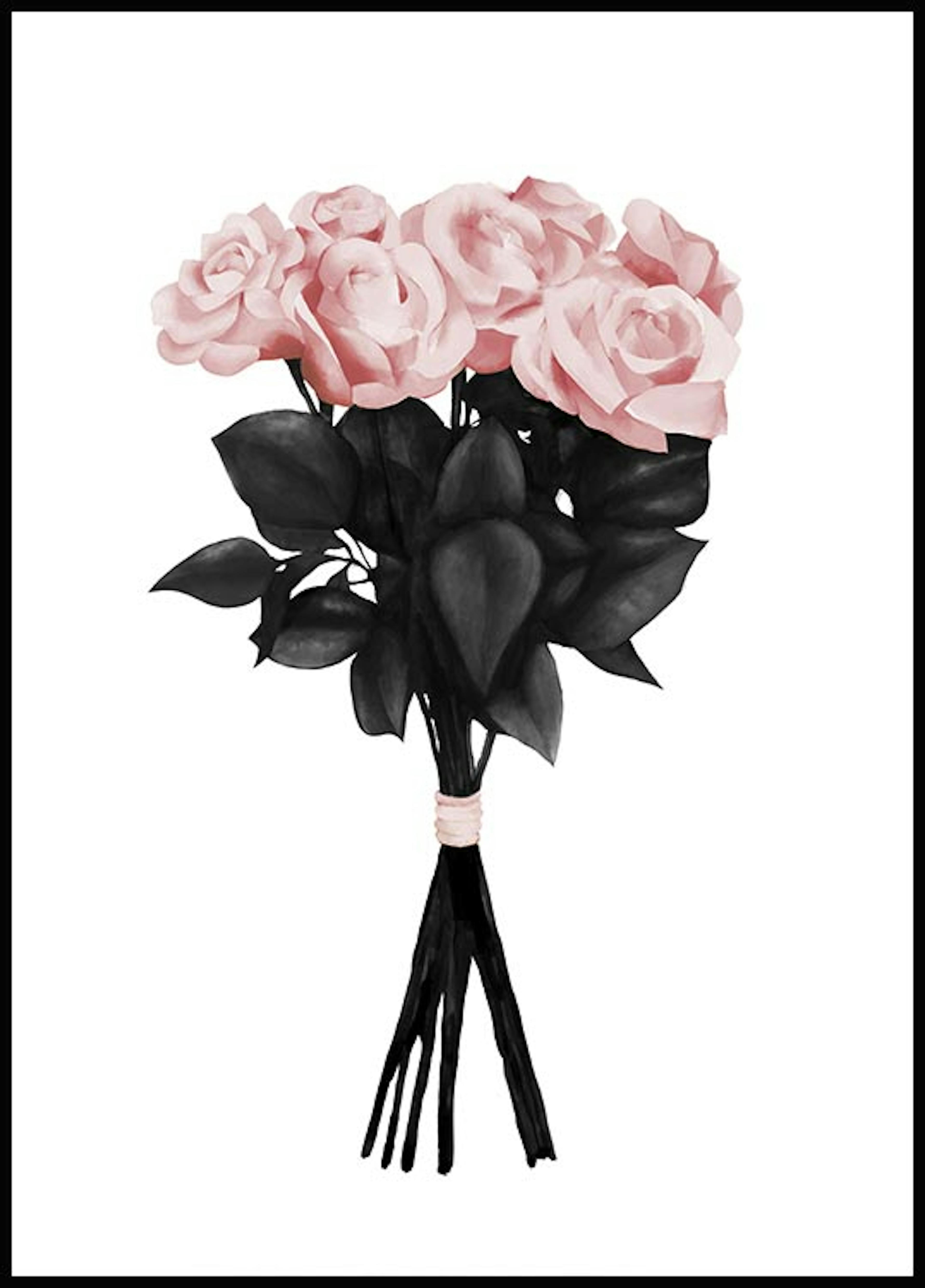 Peytil Pink Bouquet Poster thumbnail