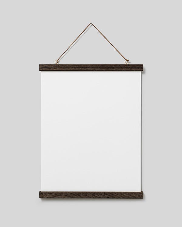 Chêne foncé Porte-affiche 31 cm, Fermeture Magnétique (31 cm) - Poster Store