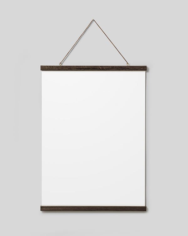 Chêne foncé Porte-affiche 51 cm, Fermeture Magnétique (51 cm) - Poster Store