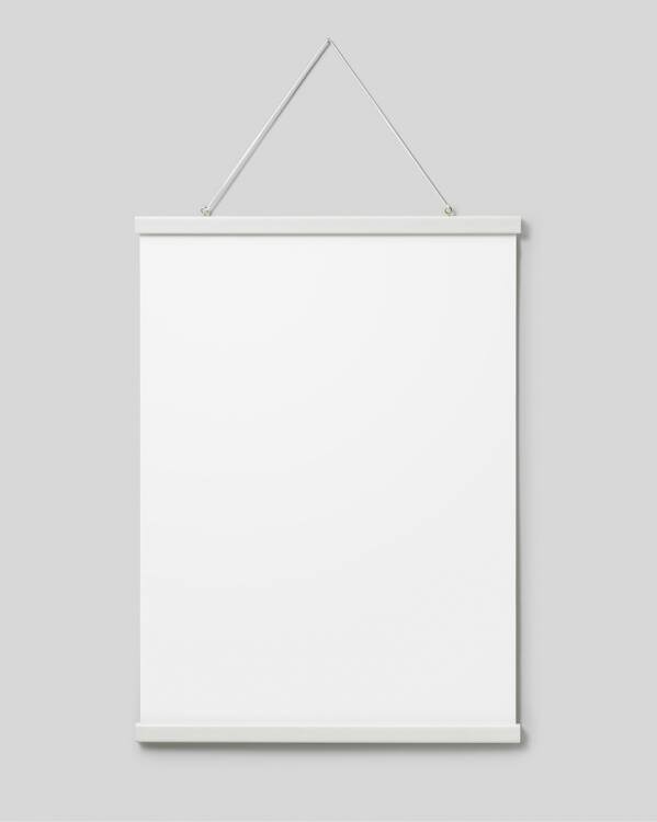 Stecche per poster bianco 51 cm, supporto magnetico