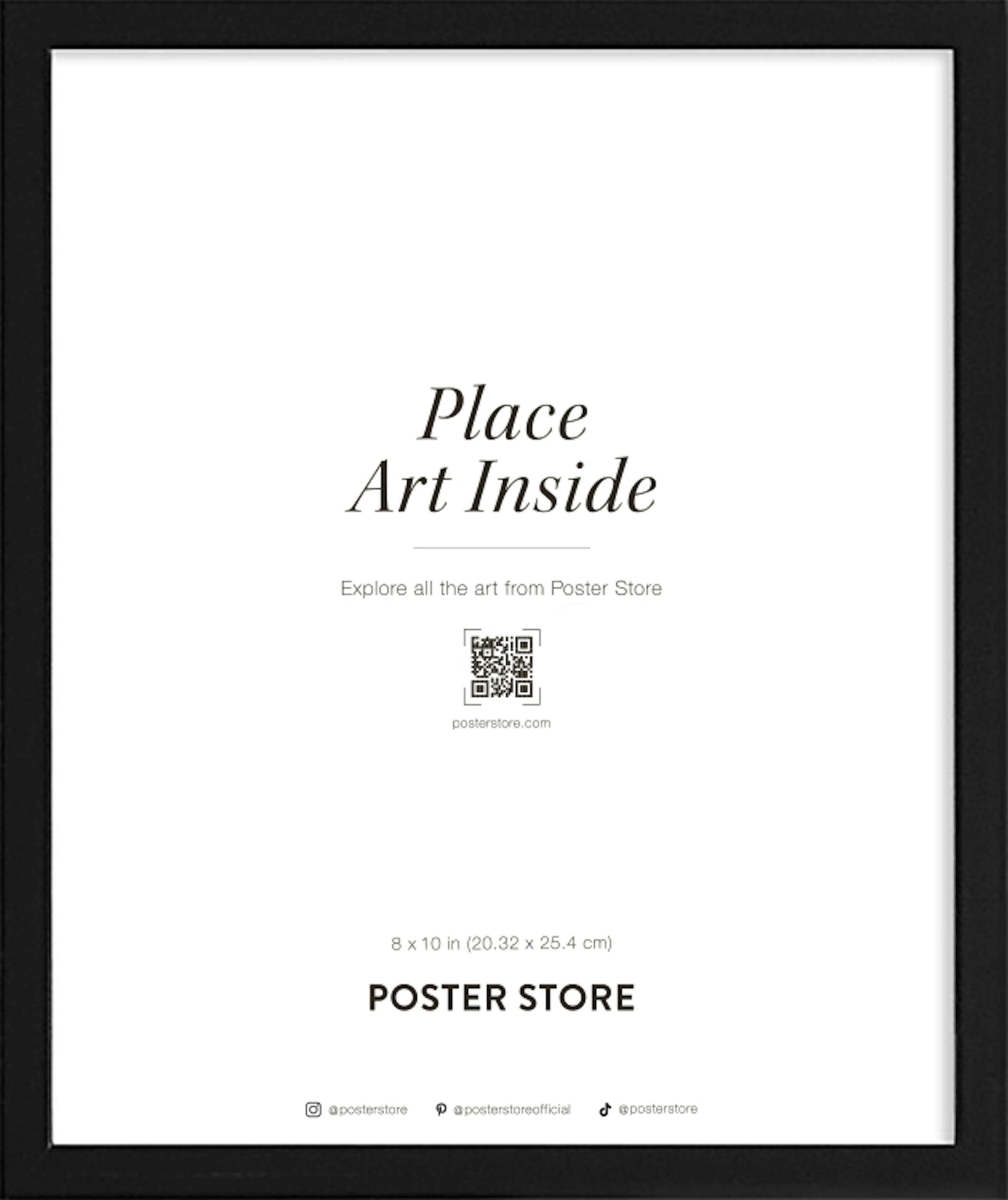 Black Wood Frame 8" x 10" in thumbnail