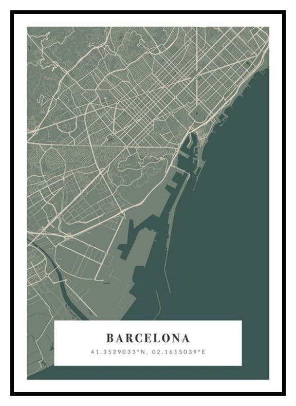 Carte No1 Mousse Poster Personnalisé (30x40 cm) - Poster Store