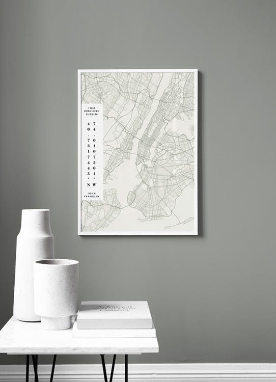 Map No2 Day Green Personal Poster (50x70 cm) - Poster Store