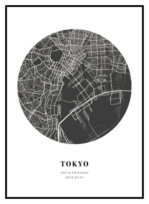 Prints Globe Map Night Personal Poster (50x70 cm) - Poster Store