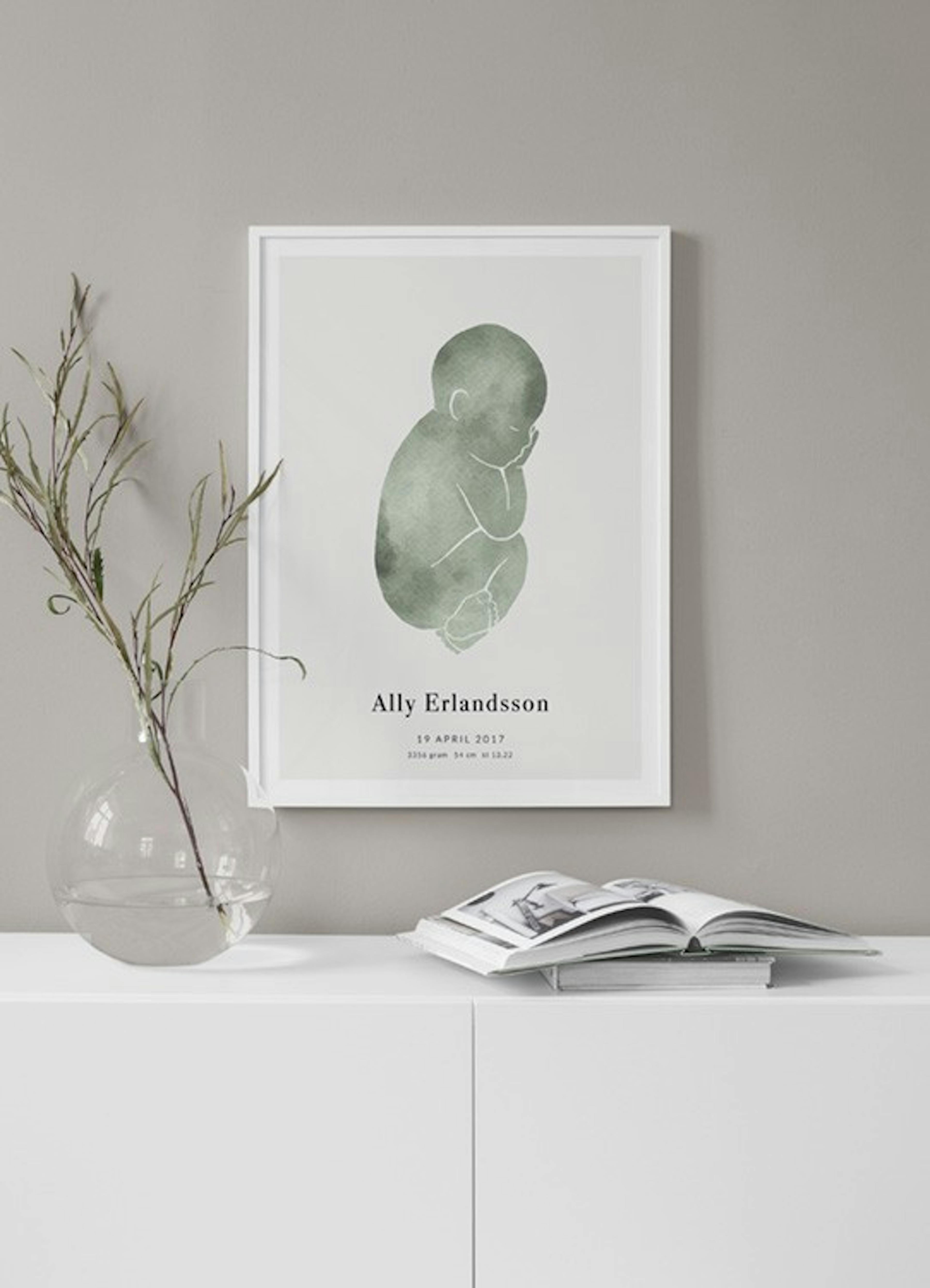 Verde baby poster personalizzato thumbnail