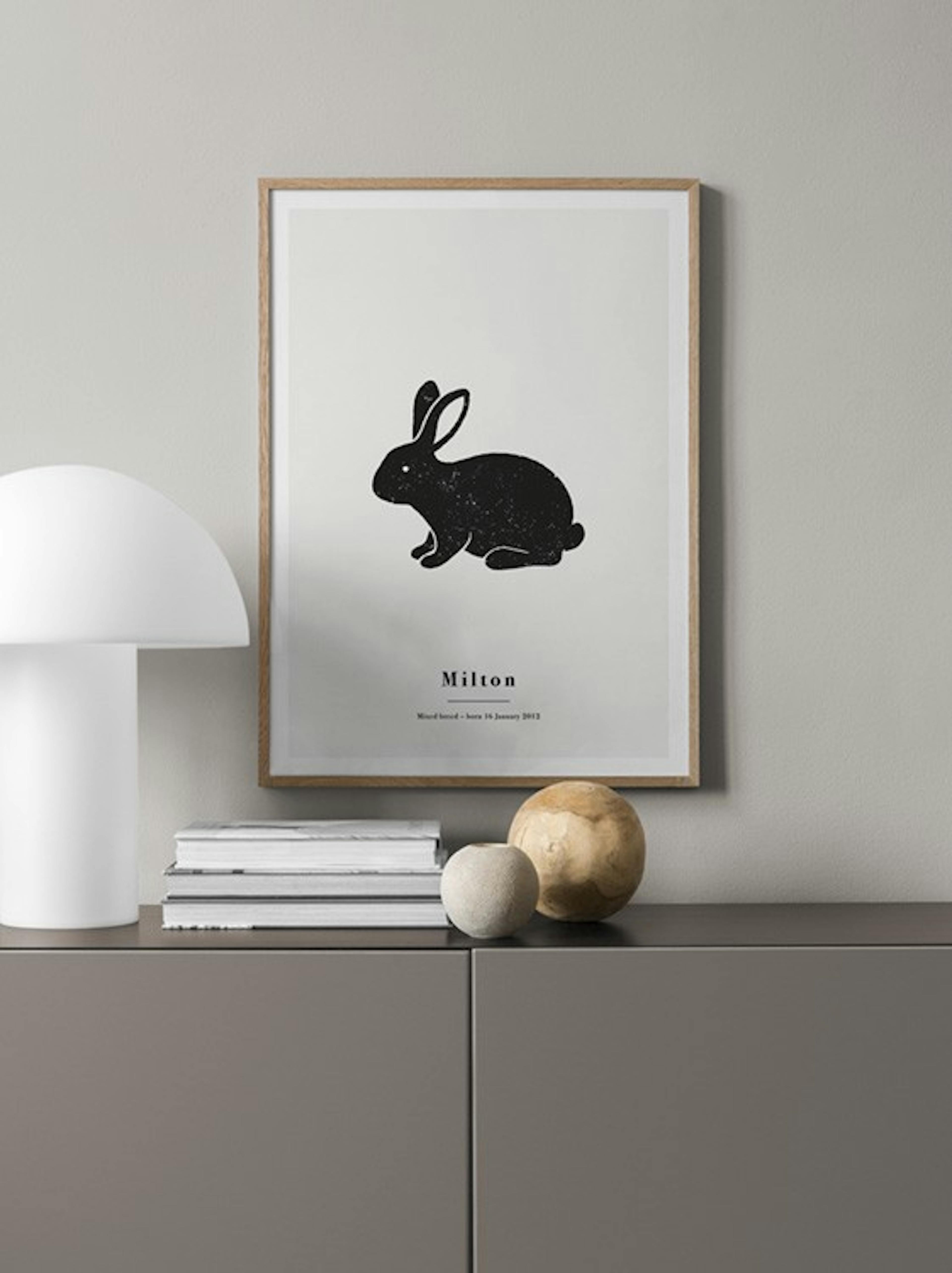 Il mio coniglio poster personalizzato thumbnail