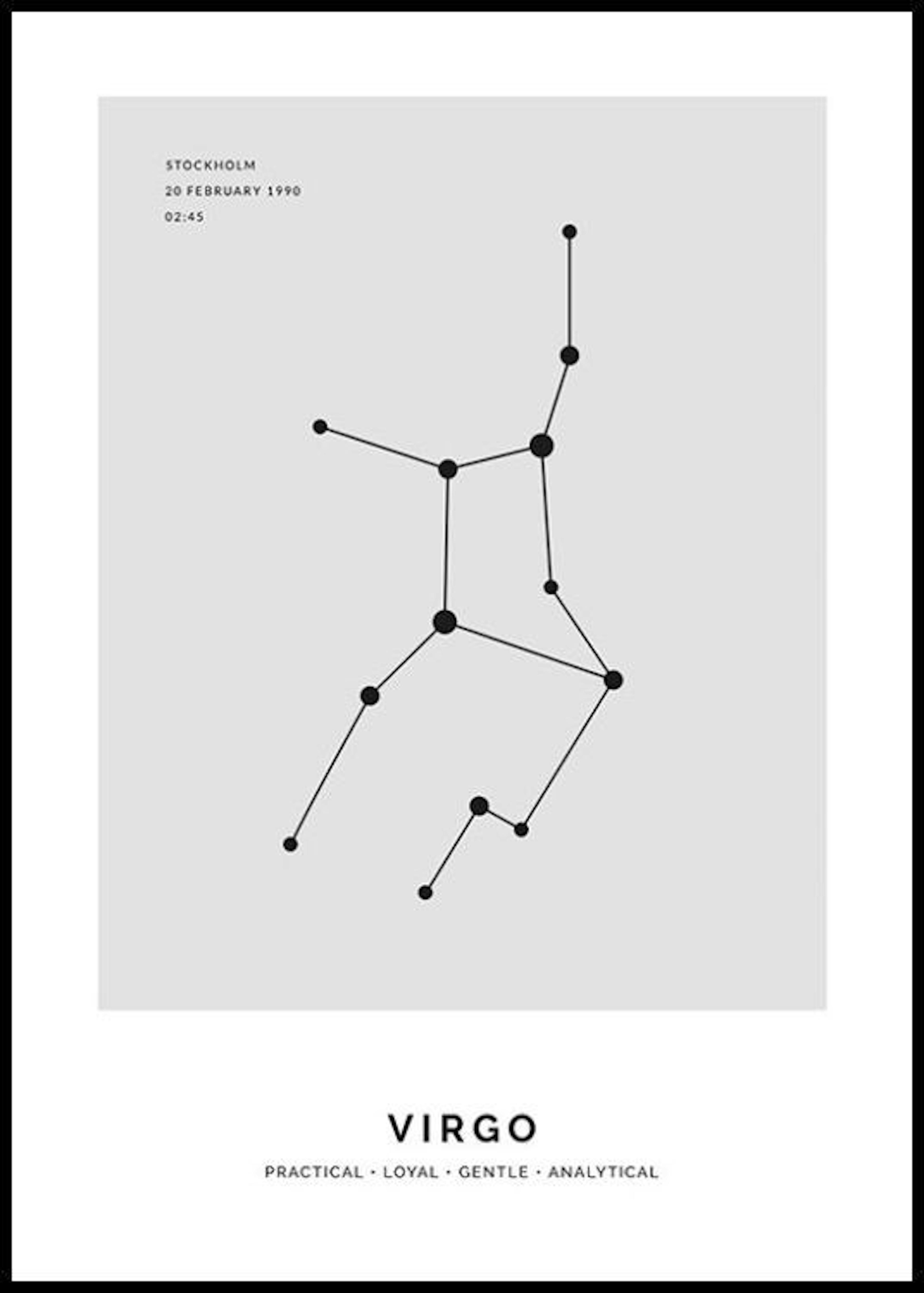 Constellation Grey Virgo Personal Poster thumbnail