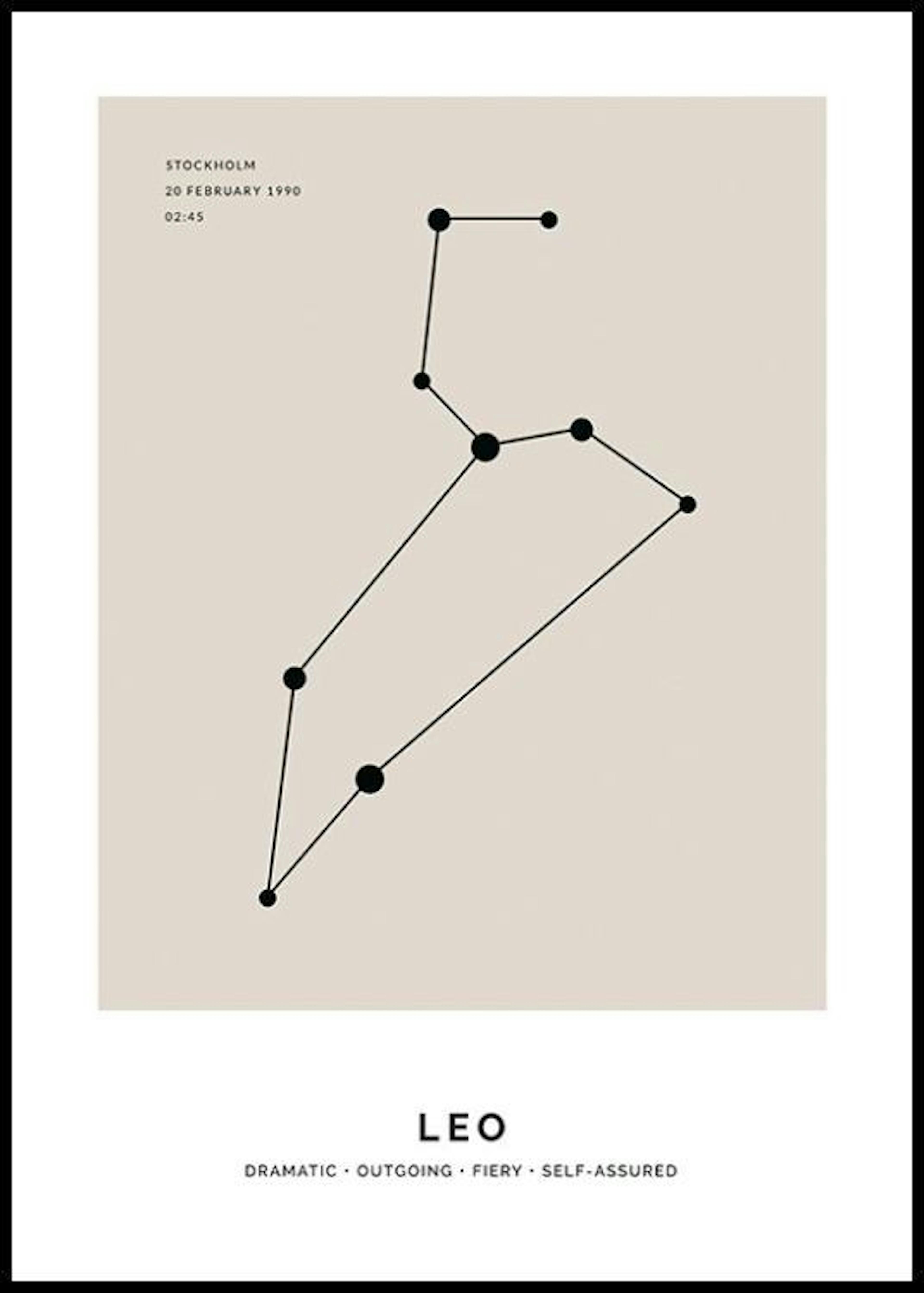 Constellation Beige Leo Personal Poster thumbnail