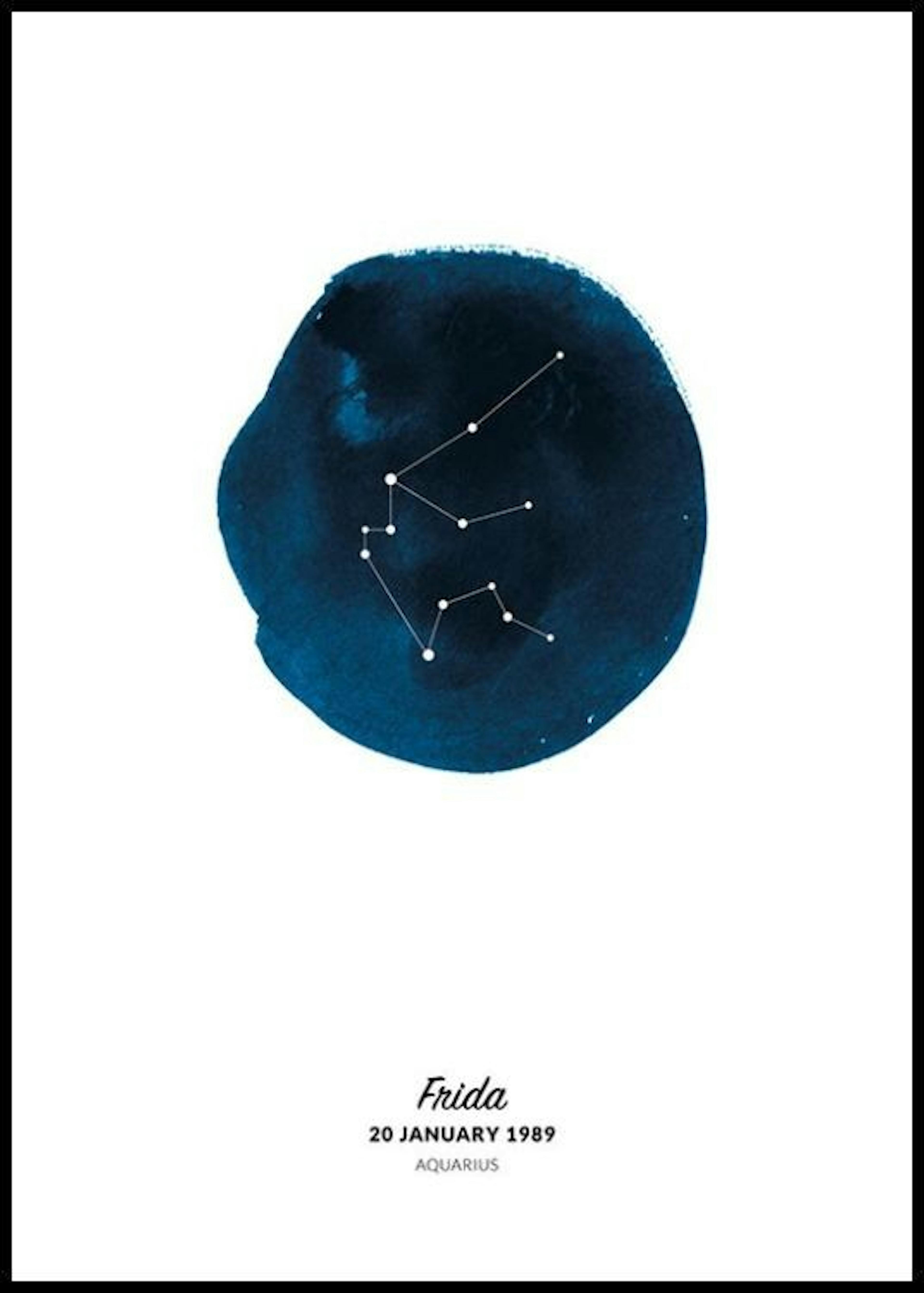 Zodiac Sign Aquarius Personal Poster 0