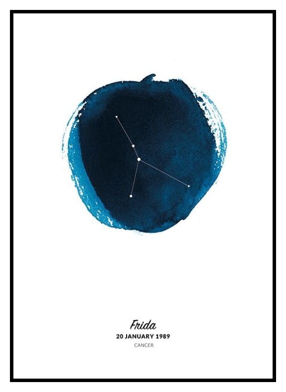 Segno zodiacale Cancro poster personalizzato (50x70 cm) - Poster Store
