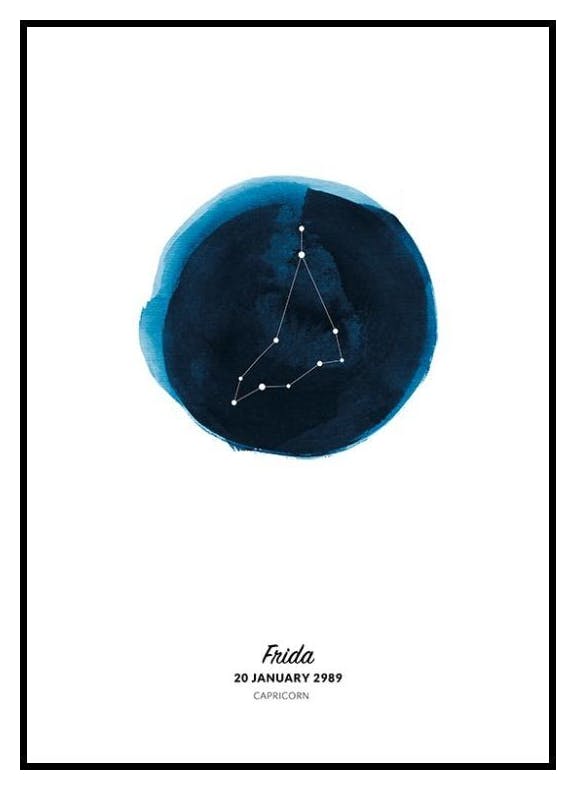 Signe du Zodiaque Capricorne Poster Personnalisé (30x40 cm) - Poster Store