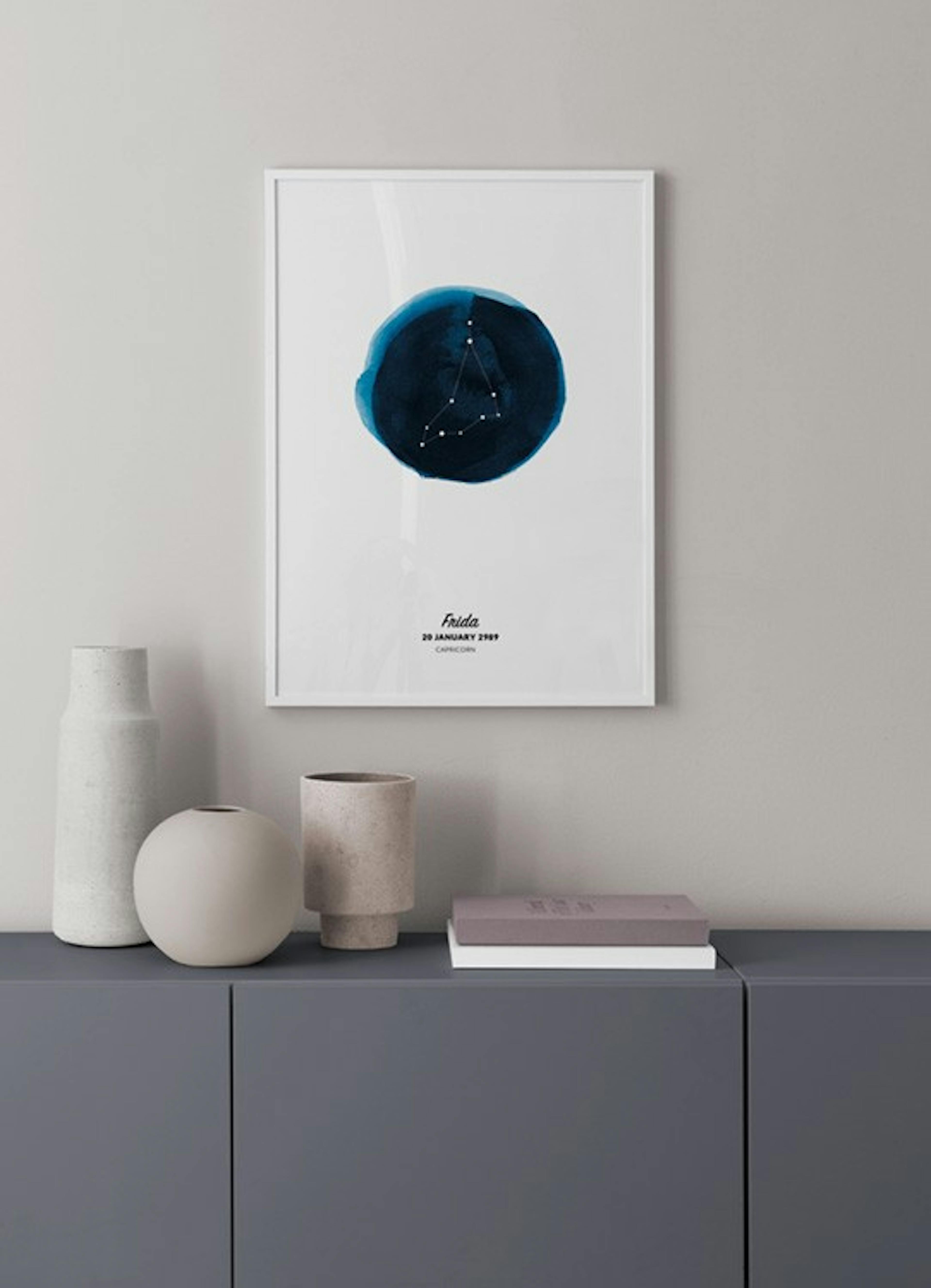 Segno zodiacale Capricorno poster personalizzato thumbnail