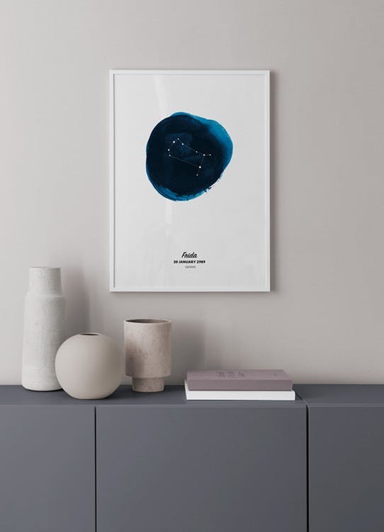 Zodiac Sign Gemini Personal Poster (30x40 cm) - Poster Store