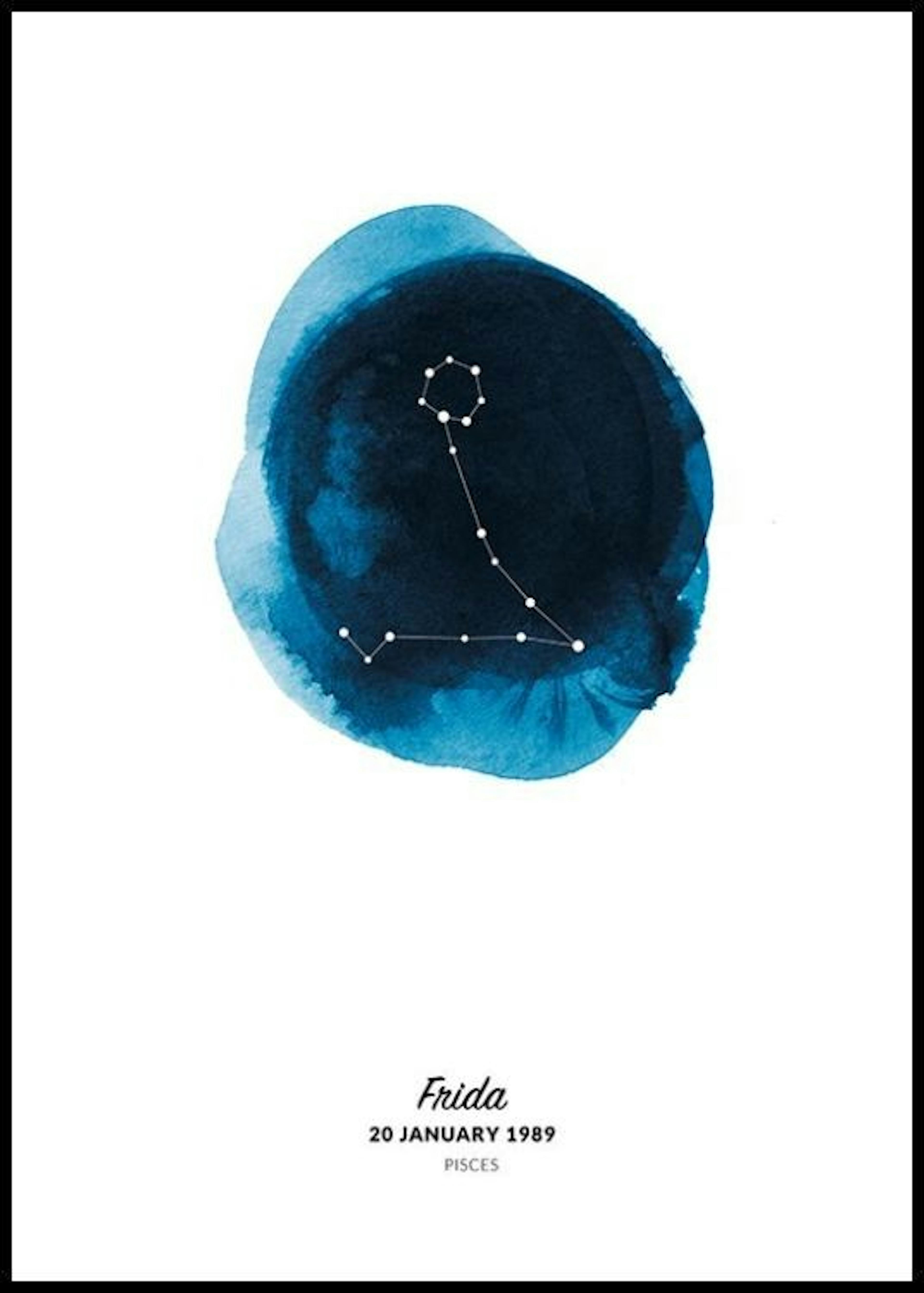 Signo zodiacal de Piscis póster personal thumbnail