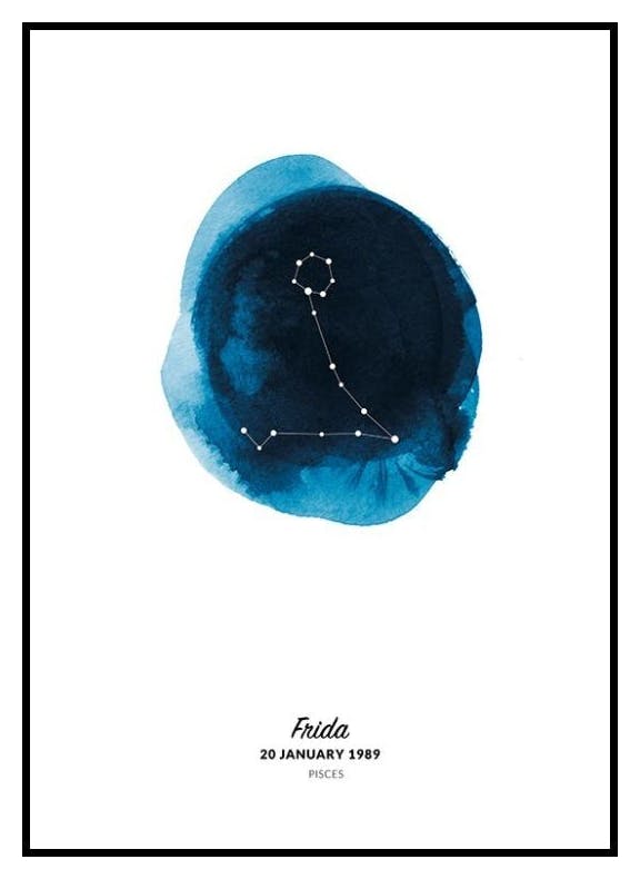 Zodiac Sign Pisces Personal Poster (30x40 cm) - Poster Store