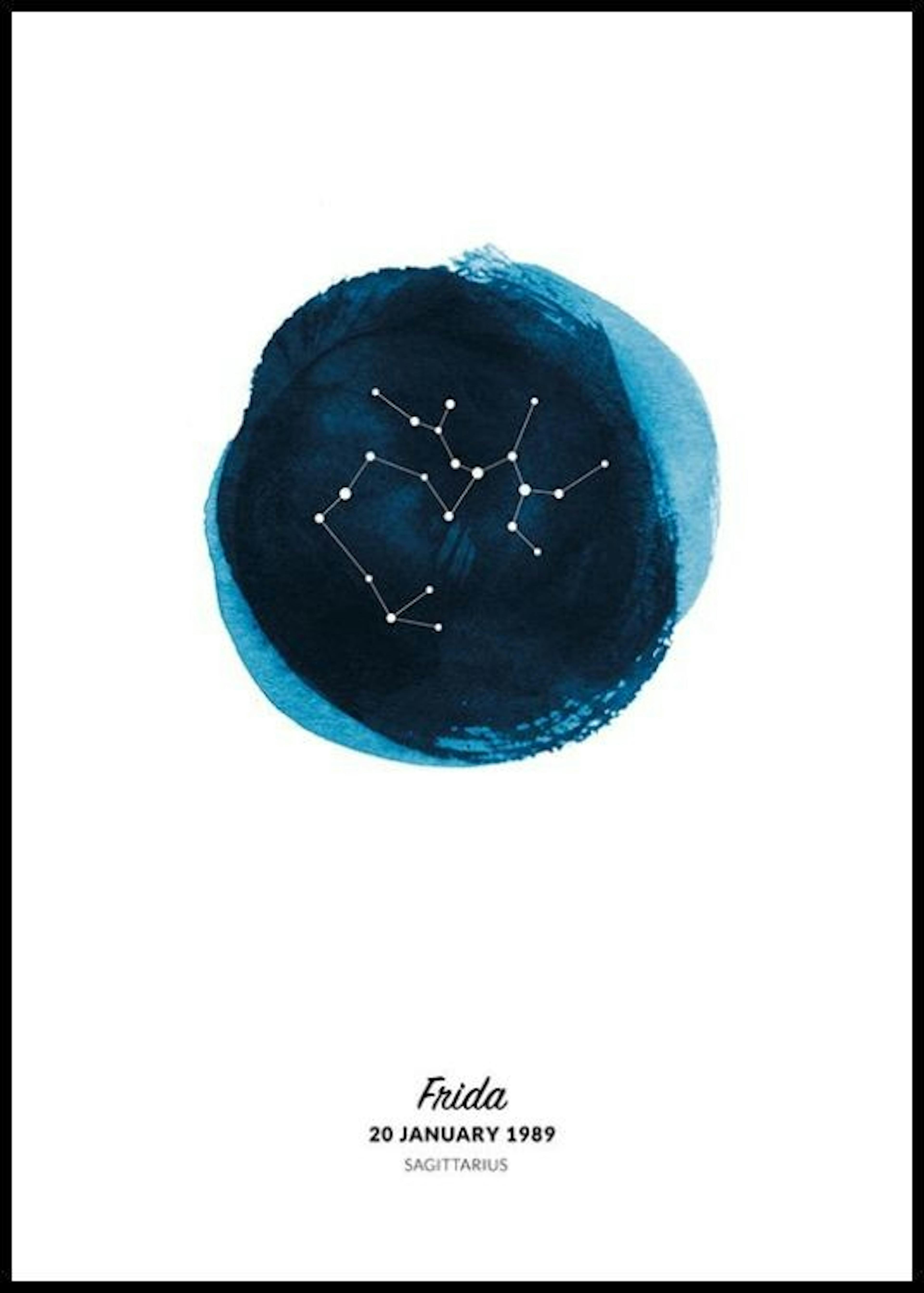 Segno zodiacale Sagittario poster personalizzato 0