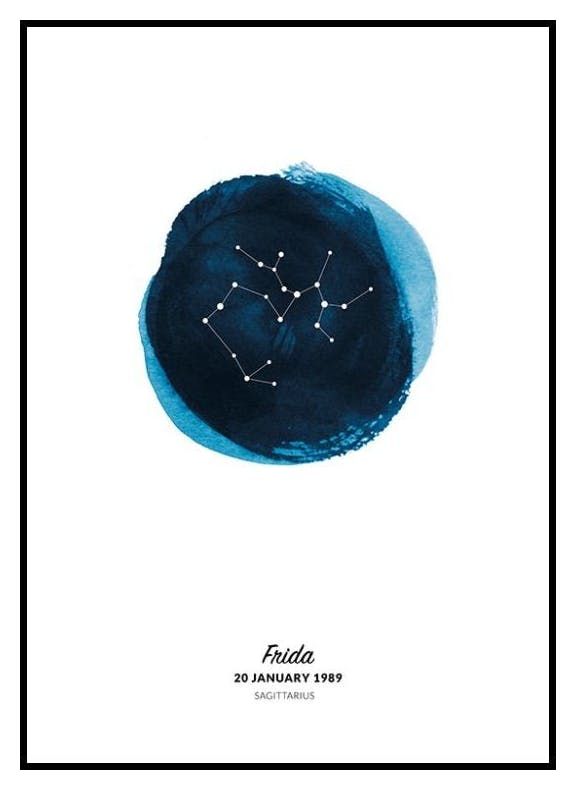 Stjärntecken Skytt Personlig Poster (50x70 cm) - Poster Store