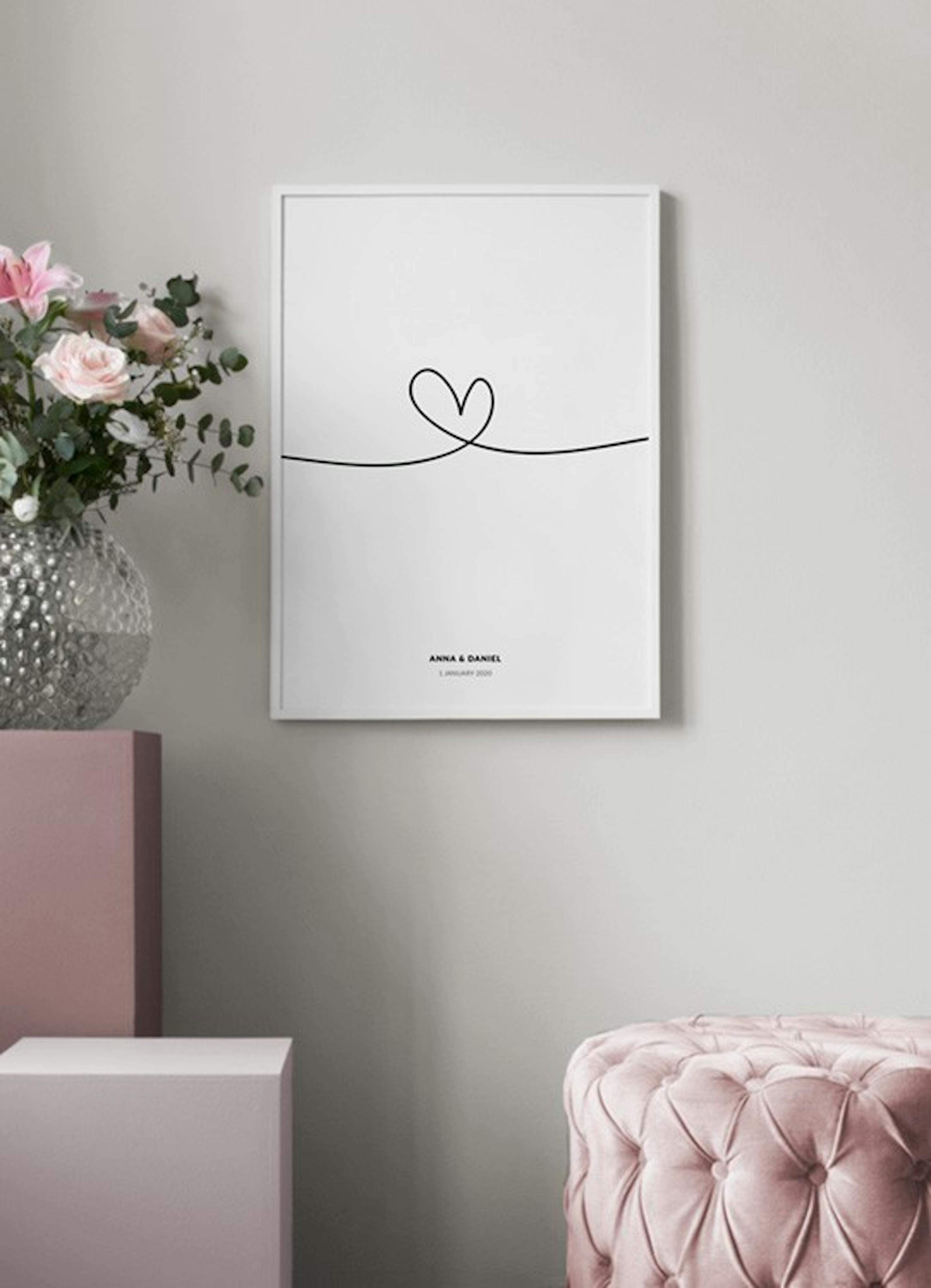 Line Heart Personal Poster thumbnail