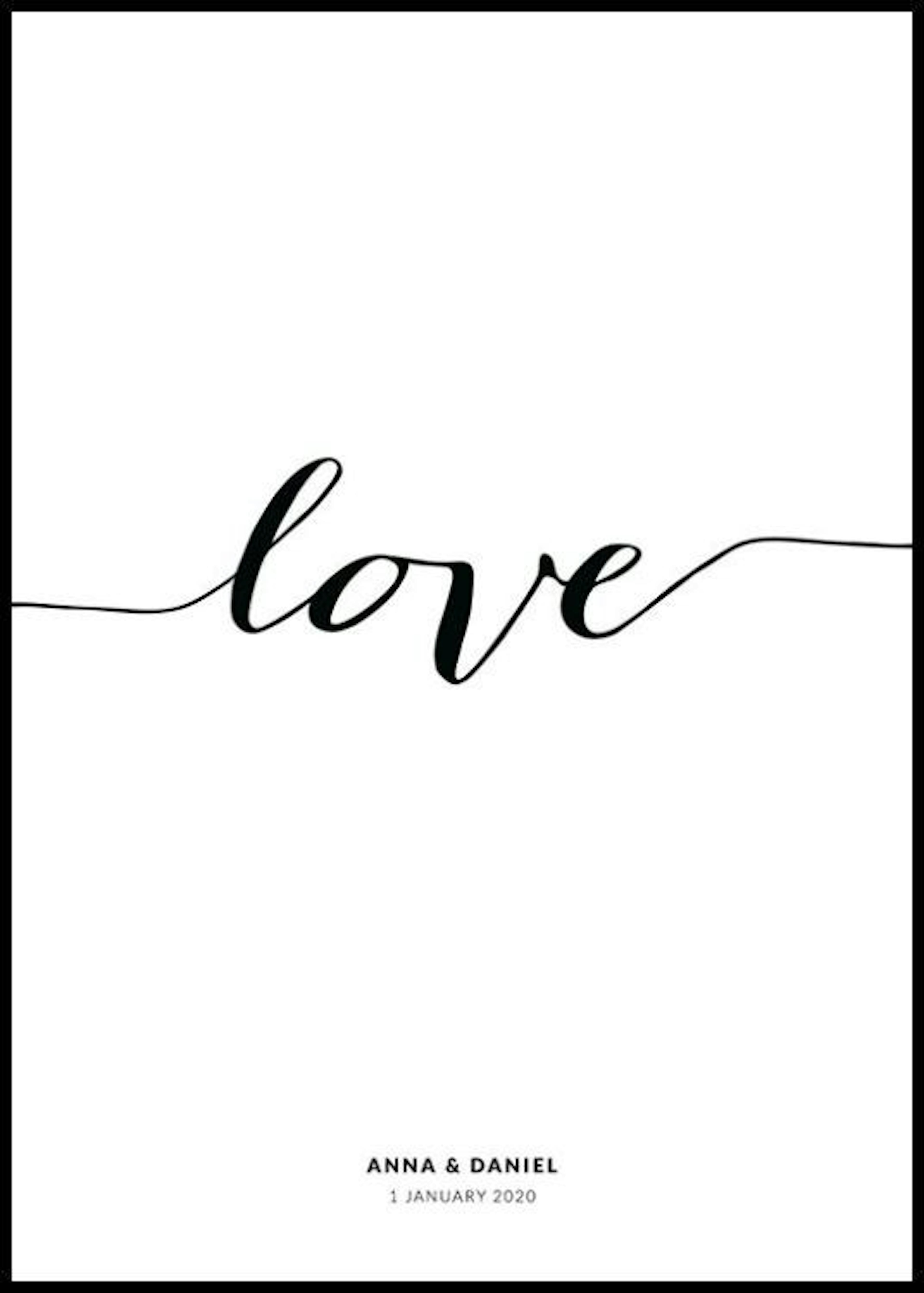 Love Line persoonlijke poster 0