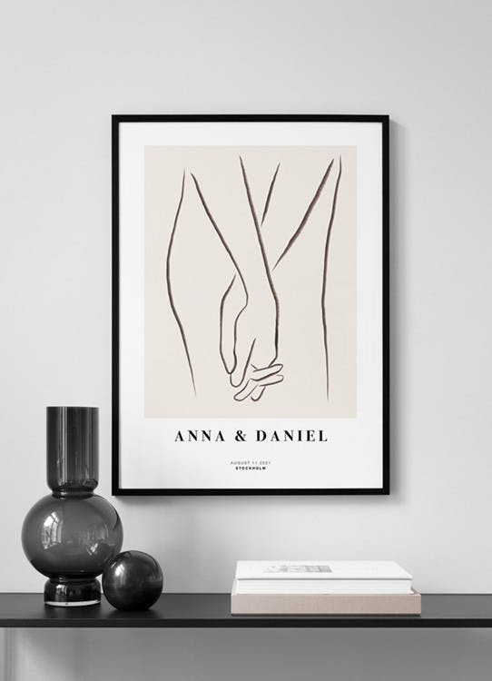 Holding Hands Personal Poster (30x40 cm) - Poster Store