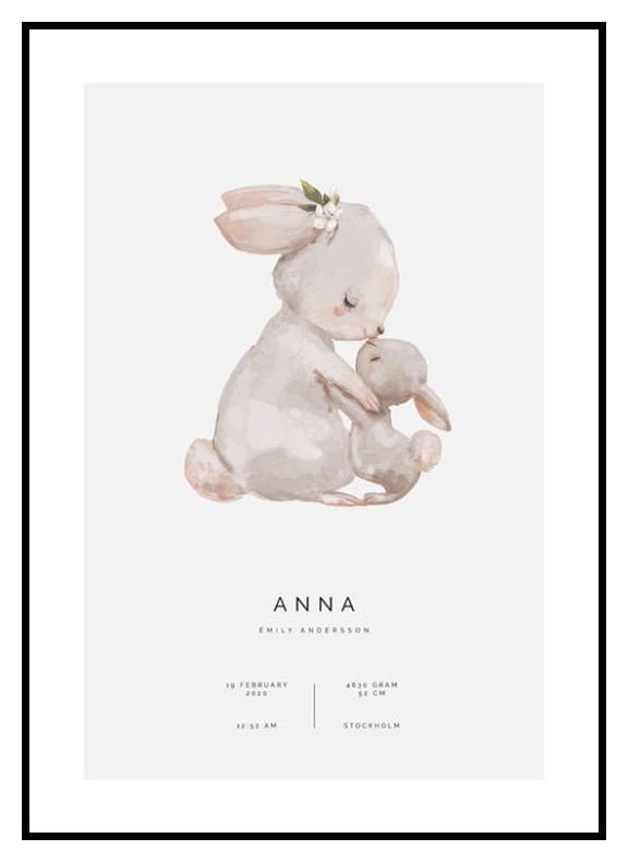 Good Morning Little One persoonlijke poster (30x40 cm) - Poster Store