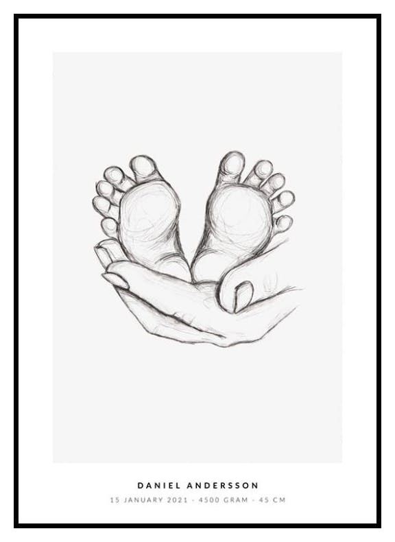 Baby Feet Personal Poster (50x70 cm) - Poster Store