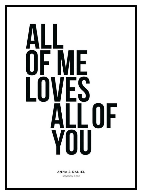 All of Me Personal Poster (50x70 cm) - Poster Store