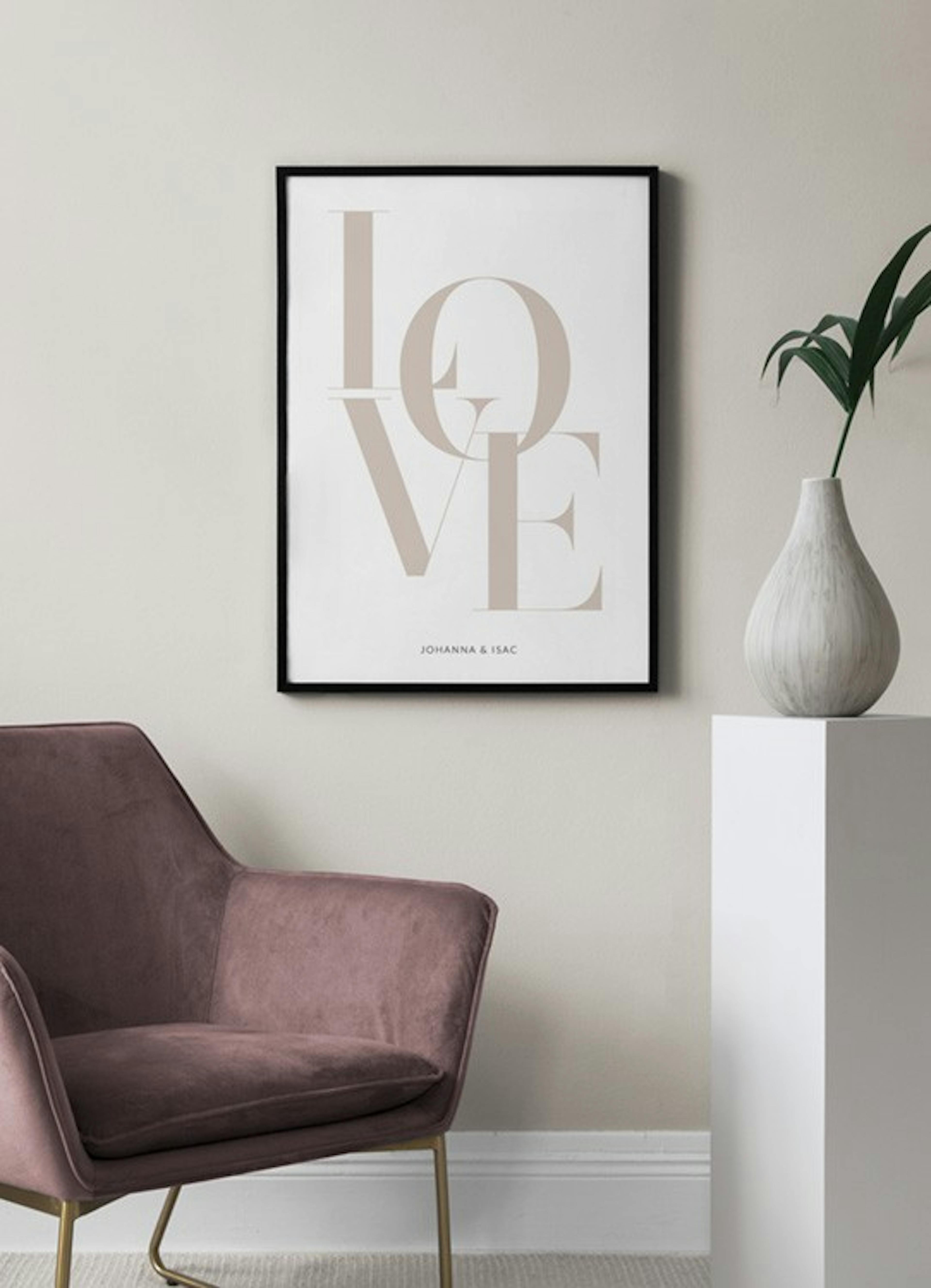 Love Beige Personal Poster thumbnail