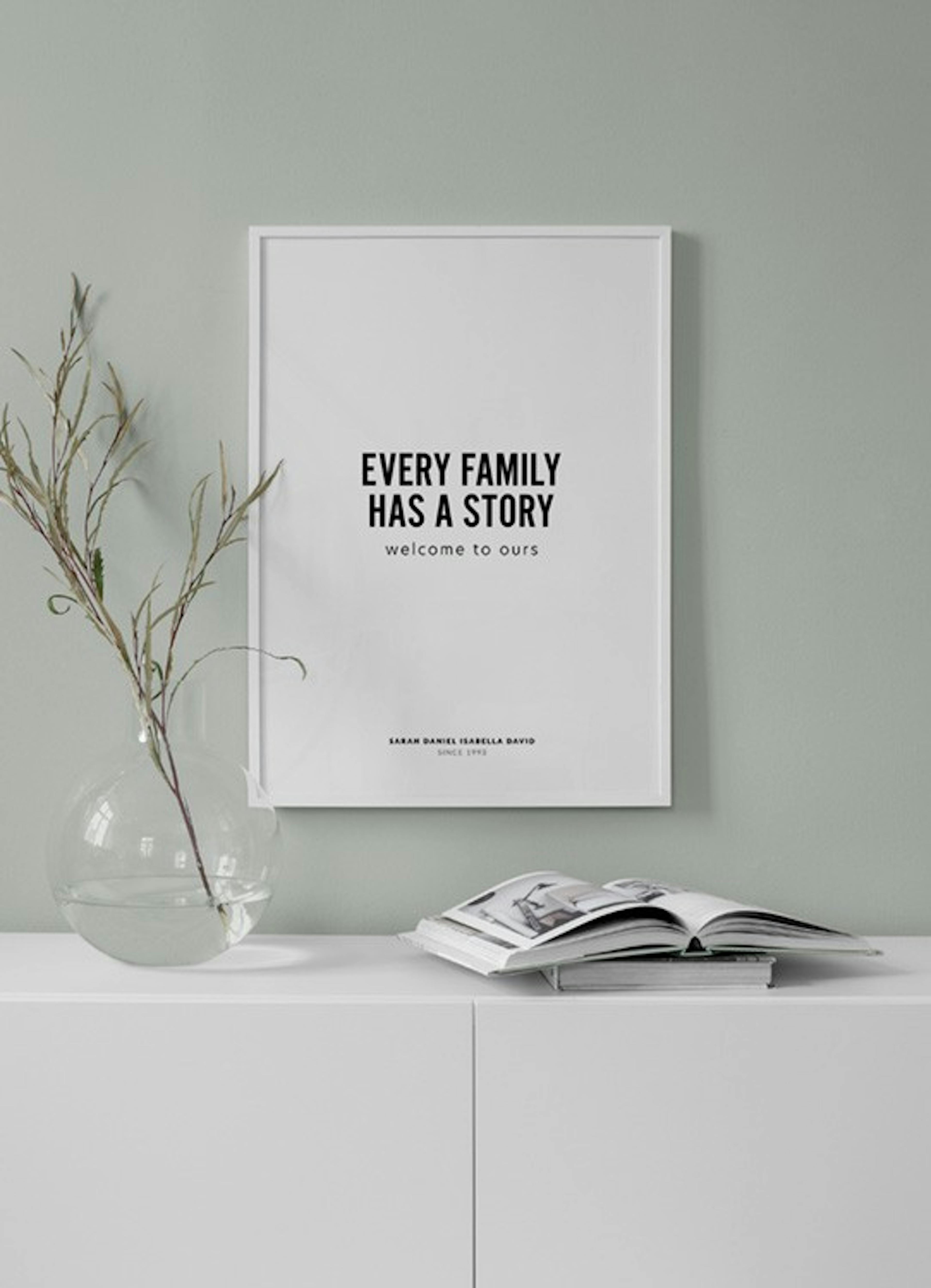 Familienstory No1 Personalisiert Poster thumbnail