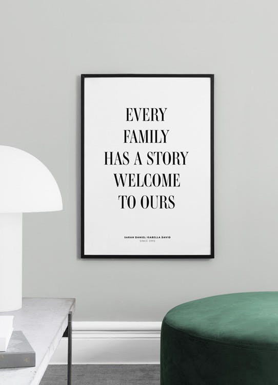 Family Story No2 Personal Poster (30x40 cm) - Poster Store