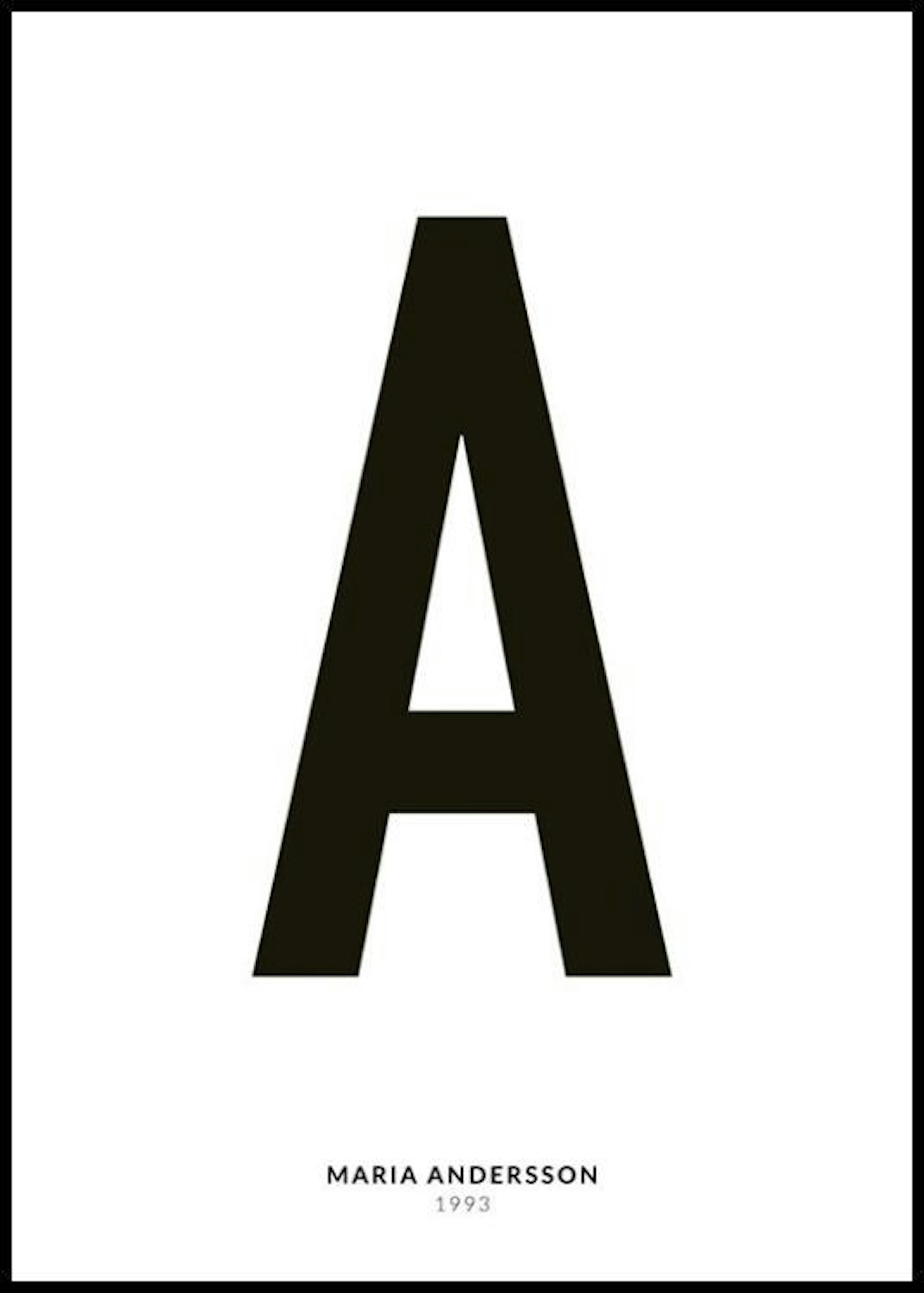My Letter A Personal Poster thumbnail