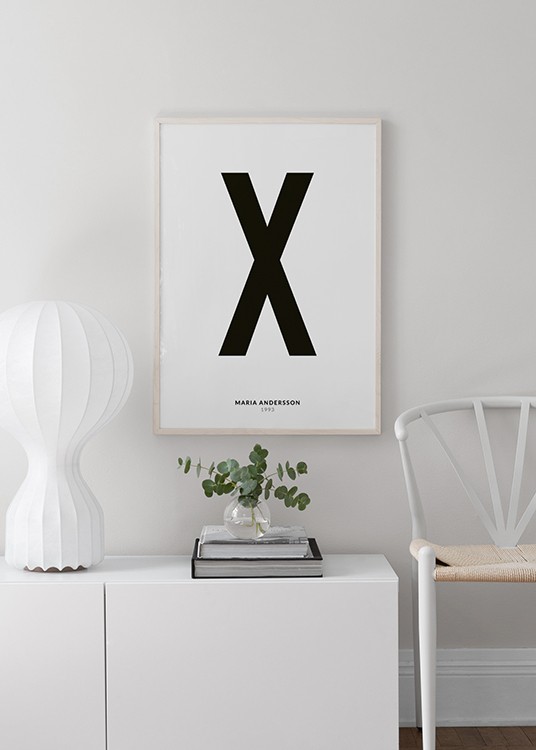 My Letter X Personal Poster
