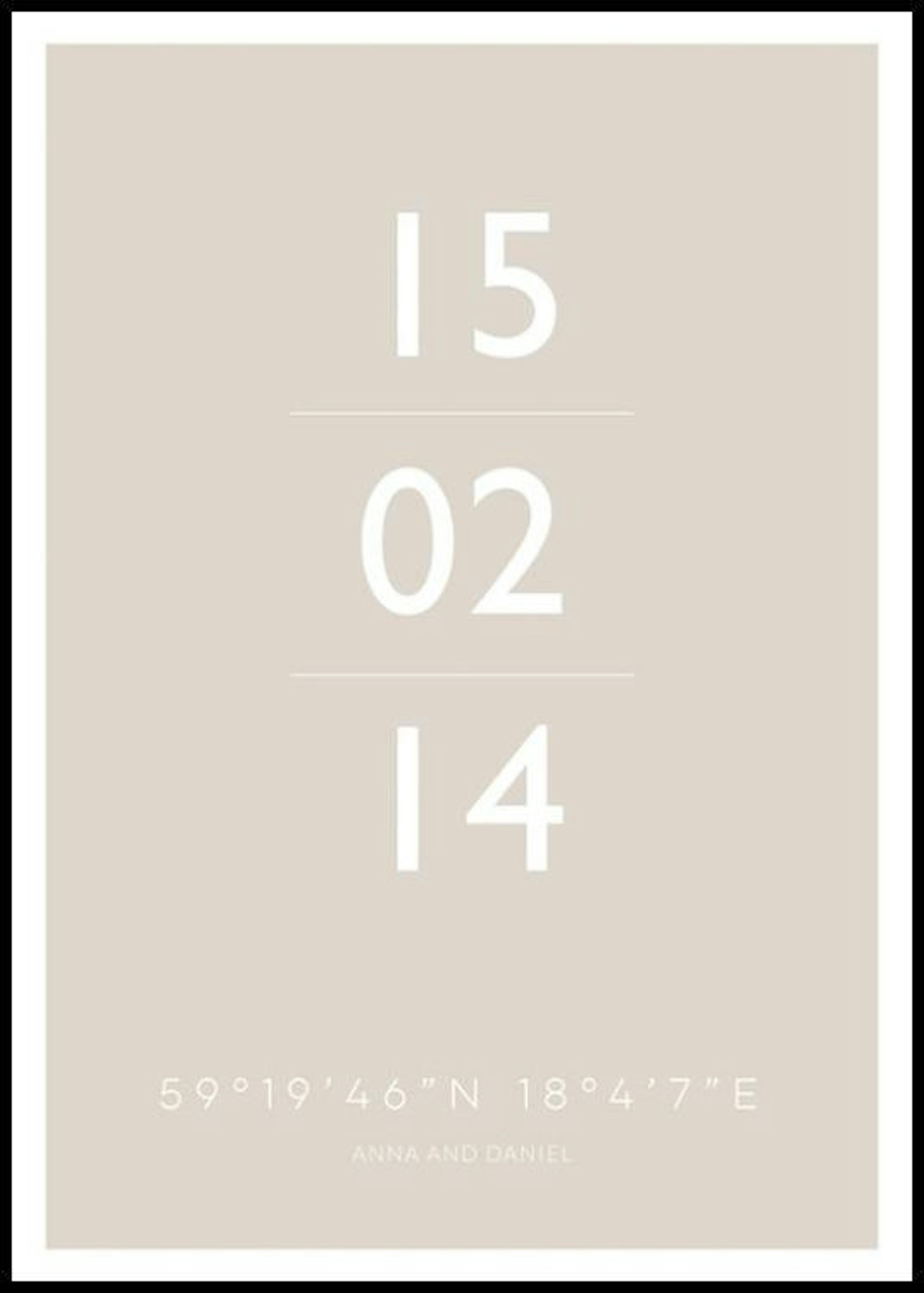 The Date Beige Personal Poster thumbnail