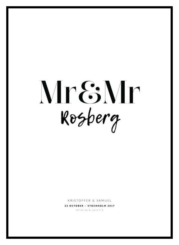 Mr And Mr Personal Poster (30x40 cm) - Poster Store