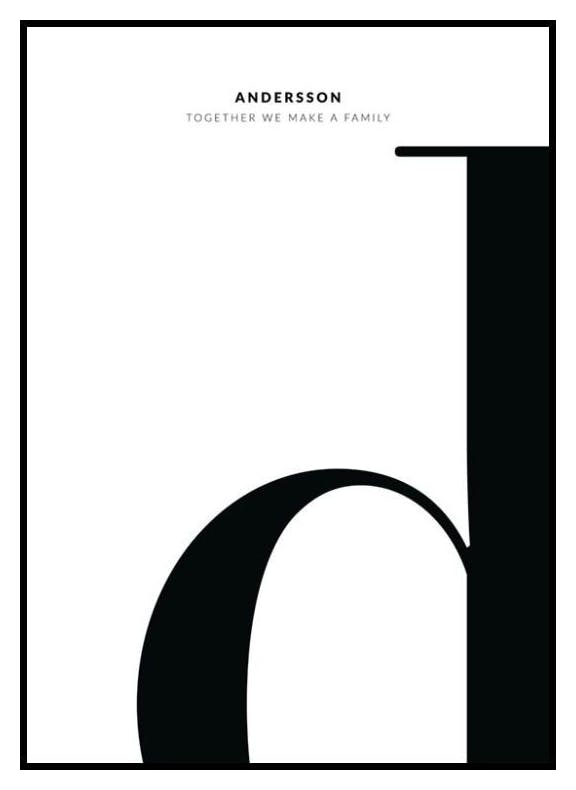 Letter D Personal Poster (50x70 cm) - Poster Store
