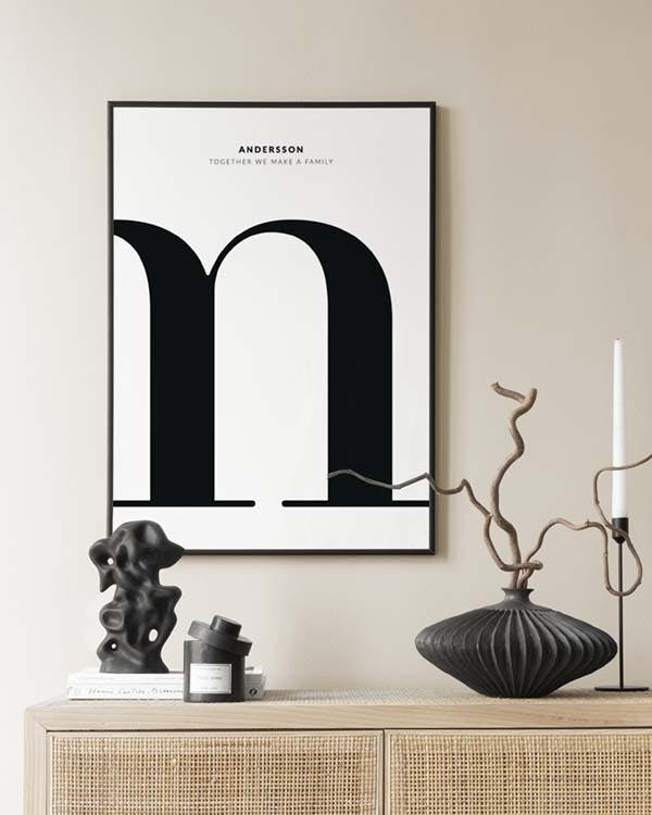 Letter M Personal Poster (30x40 cm) - Poster Store