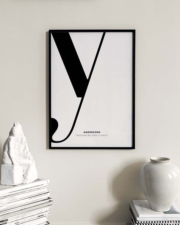 Letter Y Personal Poster (30x40 cm) - Poster Store
