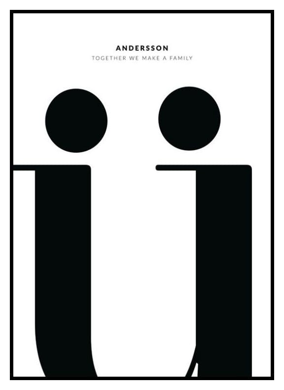 Buchstabe Ü Personalisiert Poster (50x70 cm) - Poster Store