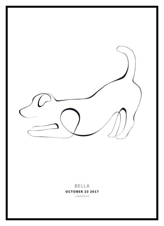Koirani Jack Russell, persoonallinen juliste (30x40 cm) - Poster Store