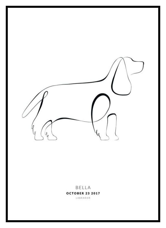 Mon Chien Épagneul Anglais Poster Personnalisé (30x40 cm) - Poster Store