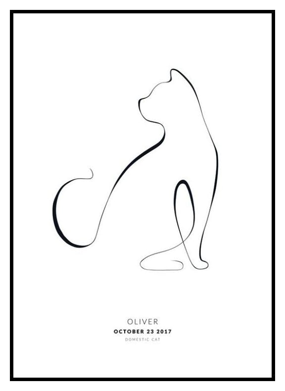 Il mio gatto poster personalizzato (30x40 cm) - Poster Store