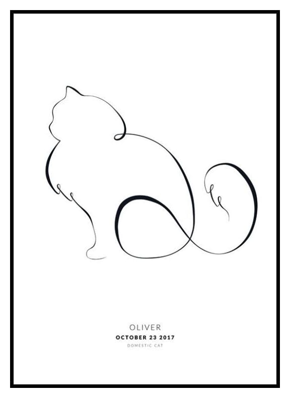 My Cat Siberian Cat Personal Poster (30x40 cm) - Poster Store