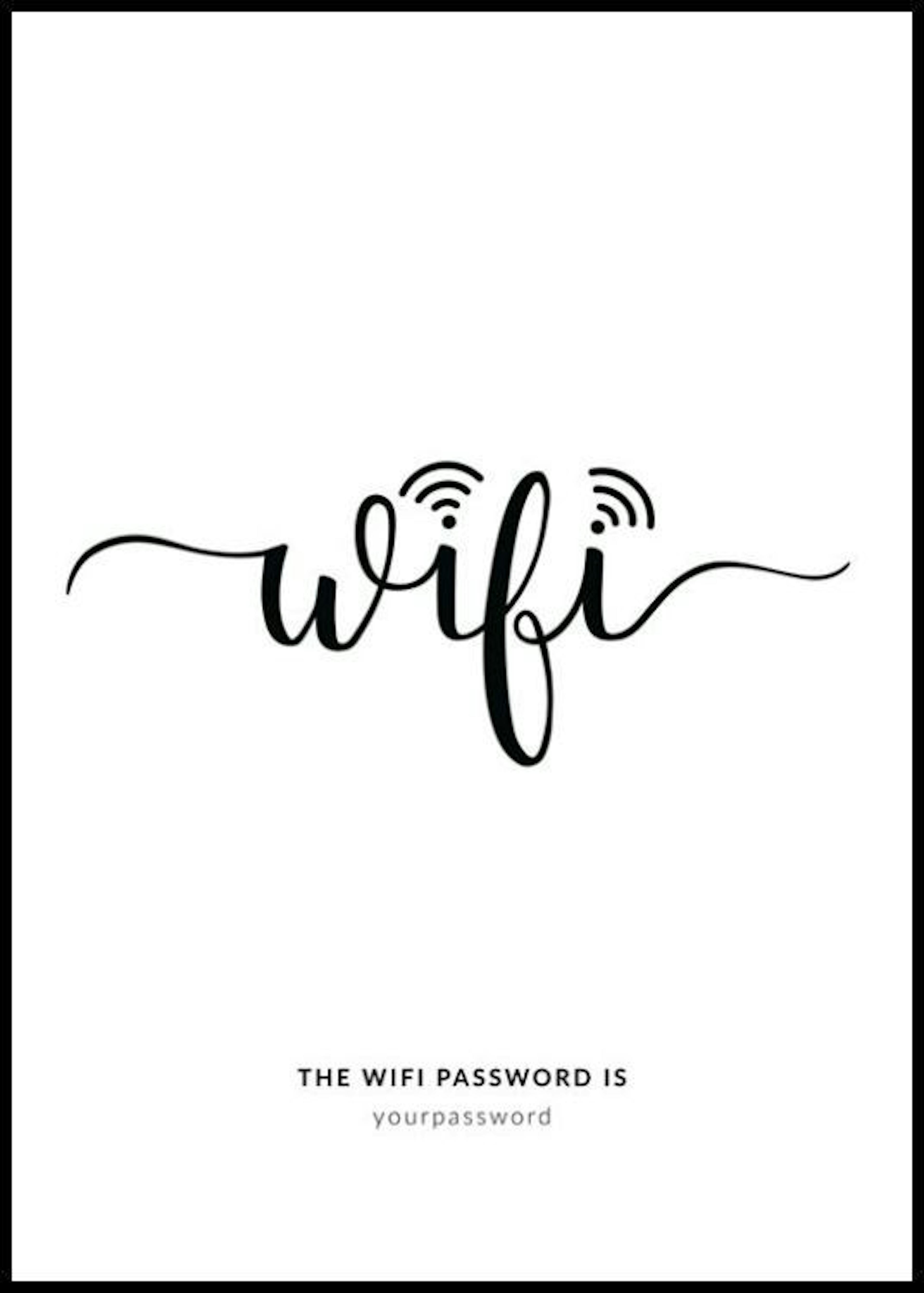 WiFi Poster Personnalisé thumbnail