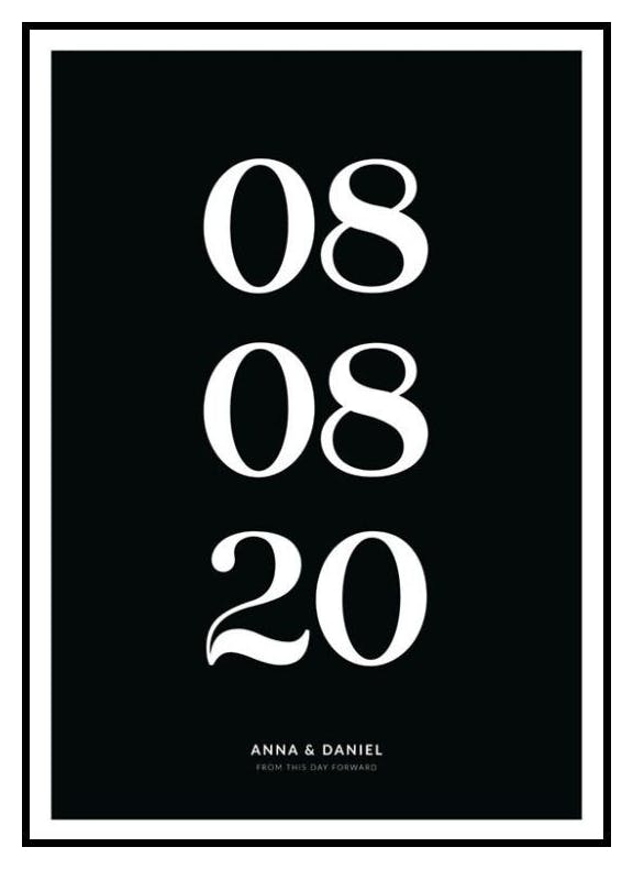 From This Day Forward Black Personal Poster (30x40 cm) - Poster Store