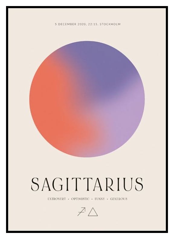Aura Energy Sagittarius Personal Poster (30x40 cm) - Poster Store