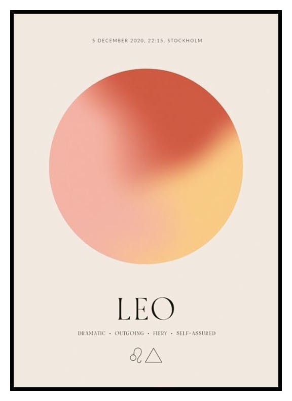 Aura Energy Leo Personal Poster (50x70 cm) - Poster Store