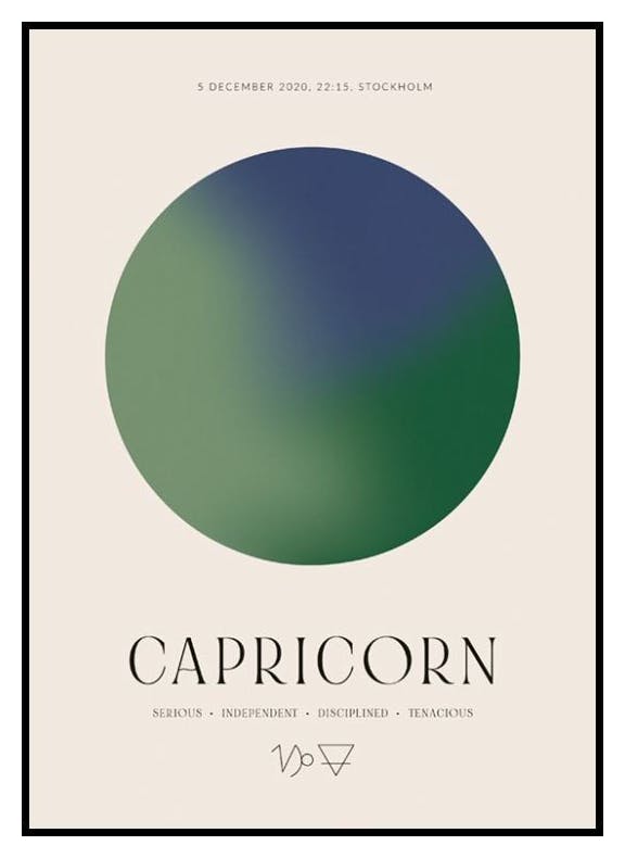 Aura Energy Capricorn Personal Poster (50x70 cm) - Poster Store