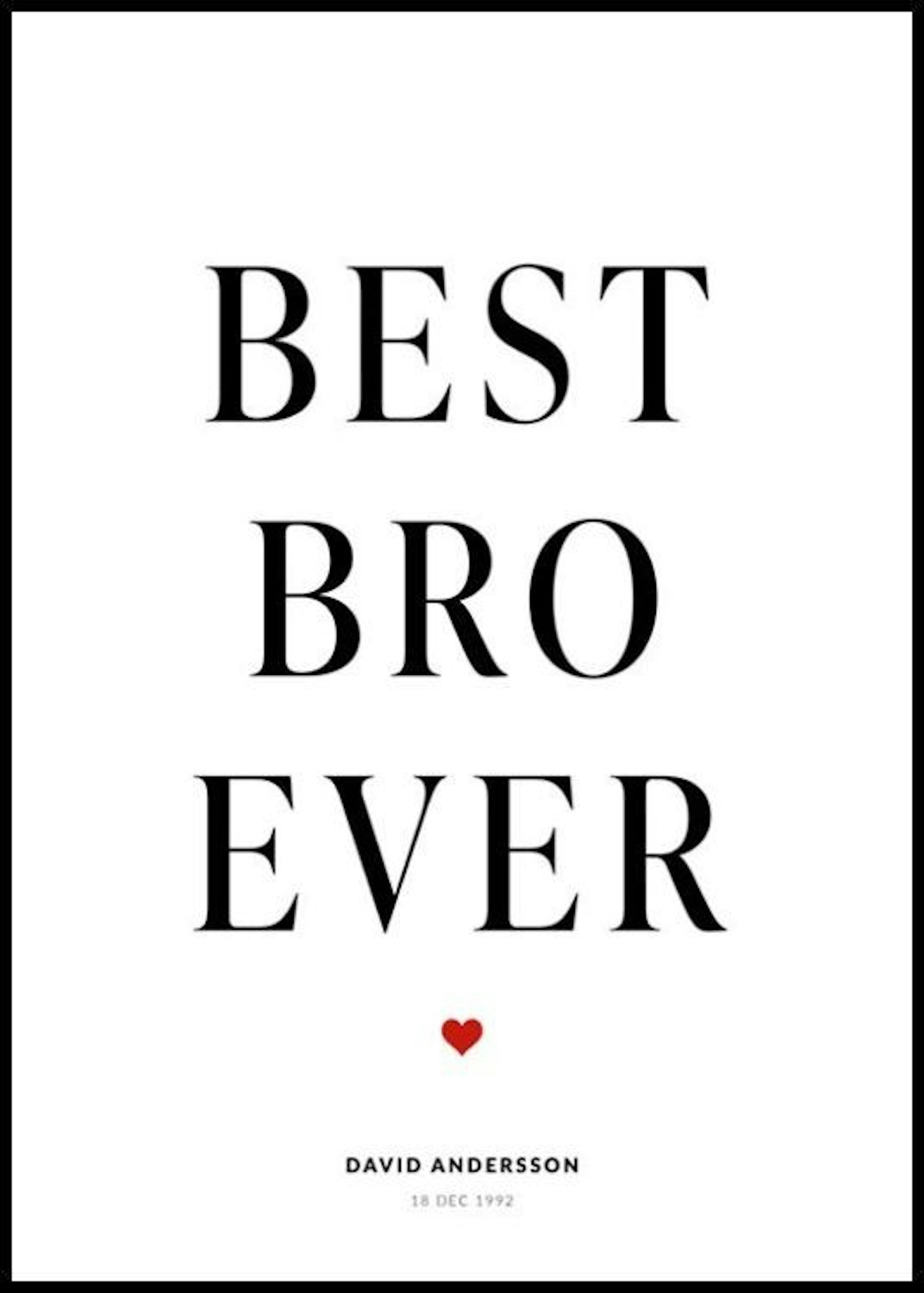 Best Bro Personal Plakat thumbnail