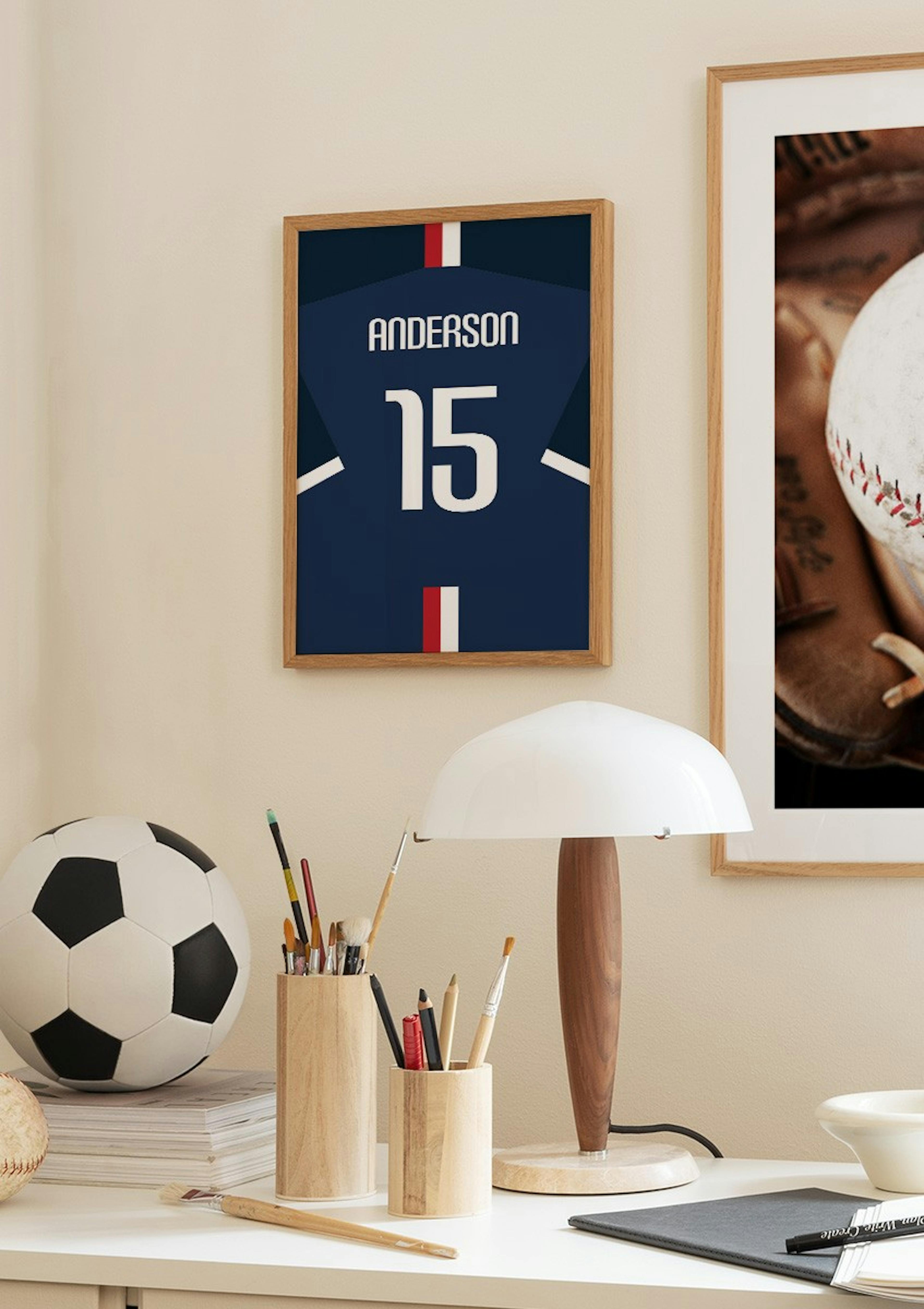 Koszulka Piłkarska Nr 2 - Plakat Personalizowany thumbnail
