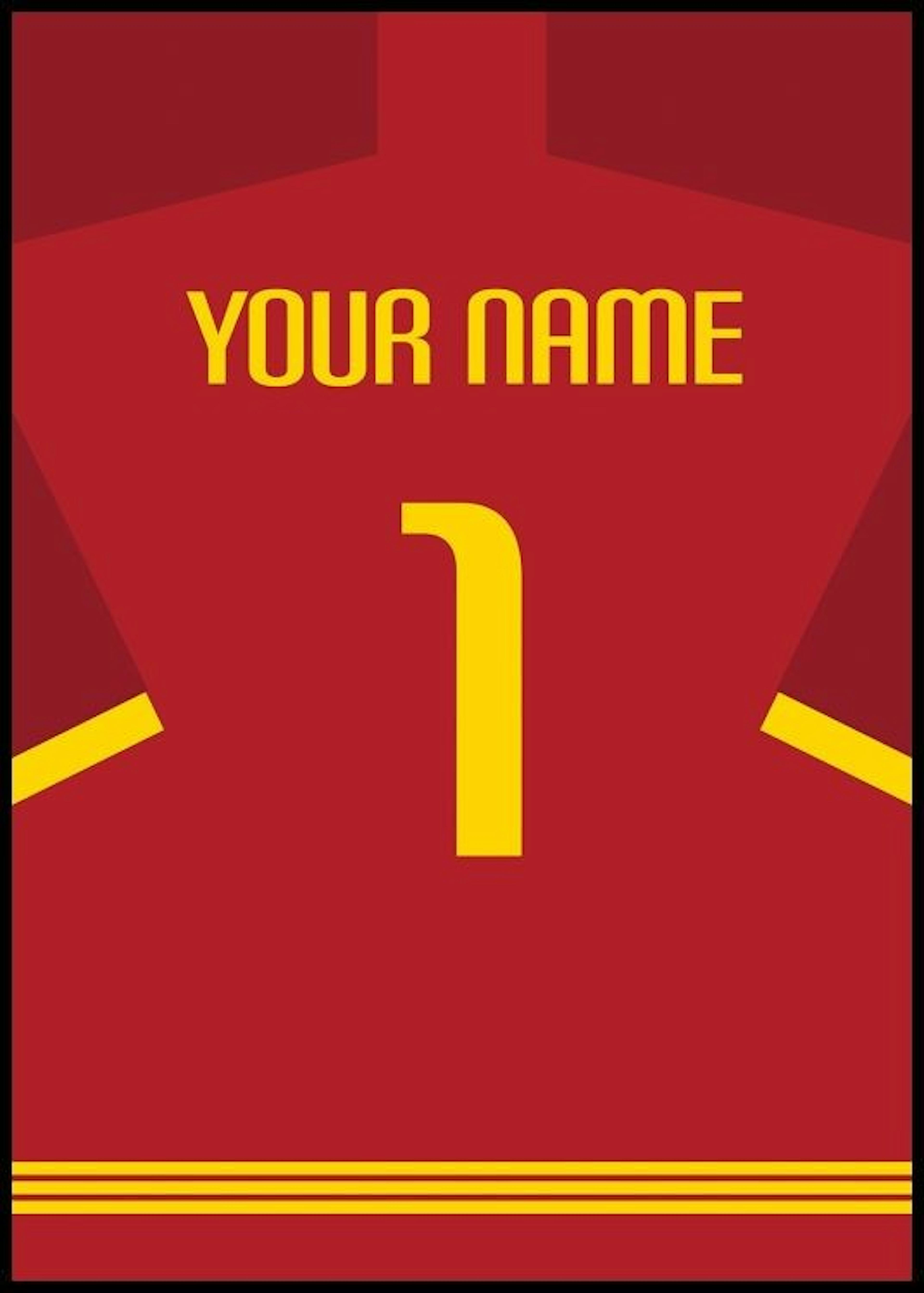 Camiseta de Fútbol Nº10 Póster 0